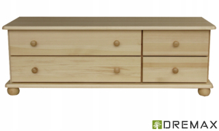 Zásuvky 51 vyrobené z masívneho borovicového dreva 125x42x43 Prod