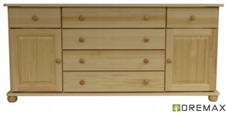 Zásuvky 76 vyrobené z masívneho borového dreva 165x42x76 Prod