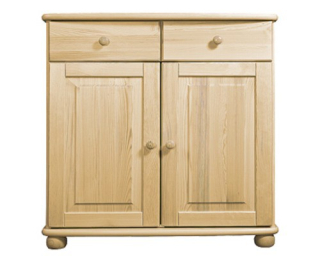 Zásuvky na hrudi 85x75x42 2 zásuvky + 2 dvere, borovica W04