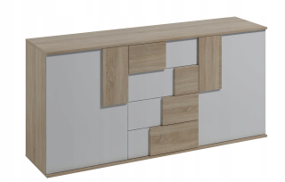 Elstra 2 180 cm zásuvky 4 zásuvky Sonoma