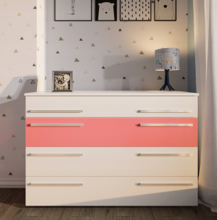 Miki Dresser 120 cm široký - rôzne matné farby