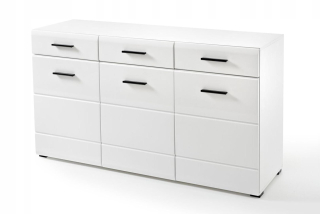 Kúzačka SB 150 cm Biela mdf predné čaty bielej výšky lesk
