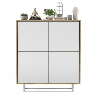 Kúzačka pre podkrovnú spálňu 113 cm biela rohož