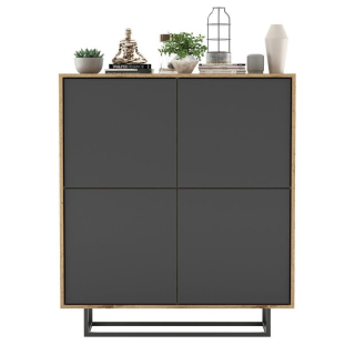 Zásuvky pre podkrovie podkrovia Wotan/Grafit Loft 113 cm