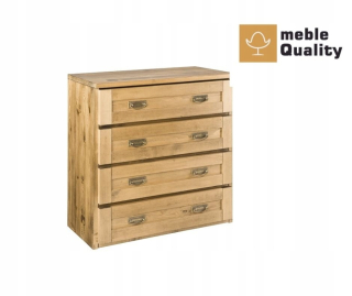 Drevená komoda Borneo Lite Wood Šírka: 80 cm