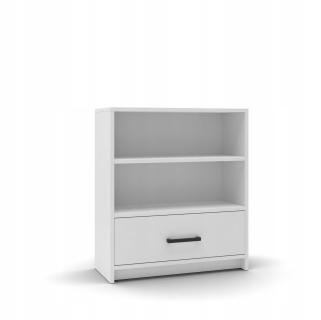 Cault Bookcase 80 Maldo zásuvka 1S biela