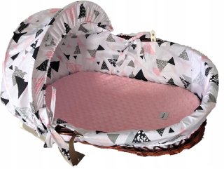 Moses Minky Basket Set s rámom stánku