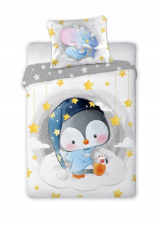 Bavlnená posteľná súprava 100x135 +Penguin vankúš