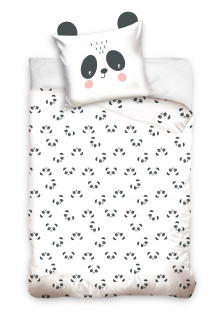 Sada posteľnej bavlny 140x200cm + 70x80cm Panda