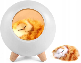 Mačka nočná lampa pre deti 2in1 reproduktor Bluetooth
