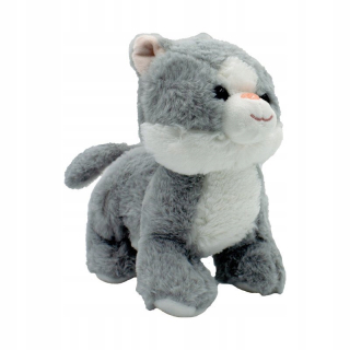 Kacper Cat z denníka. šedá 23 cm