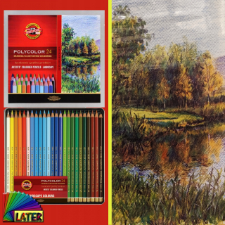 Polycolor 24 Kol 3824 Krajinné umelecké ceruzky