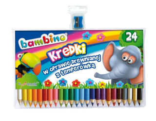 Bambino ceruzky 24 drevené farby