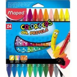 Colorpeps pastelky olejové pastely 24 farieb mapované