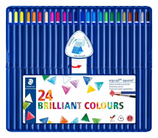 Ergosoft Aquarell Peruzky, 24 ks. Staedtler Box