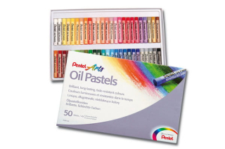 Olejové pastely 50 farieb pentel