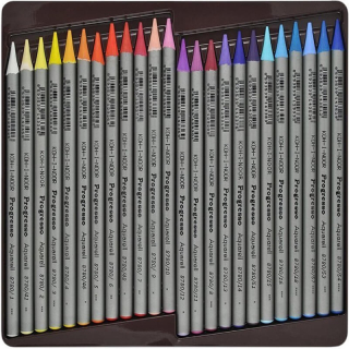 Progreso Crayons 48kol Aquarell Metal Koh-i-Nor