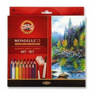 Monduz 72 farieb + kefové akvarely ceruzky
