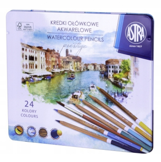 Astra Prestige Watercolor Peruzky ceruzky, 24 KO