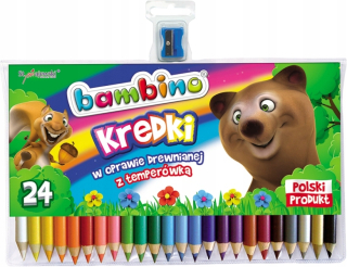 Drevené svietidlo ceruzky 24 farieb + teplota