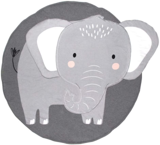 Cartoon Round Mat for Play (Elephant)