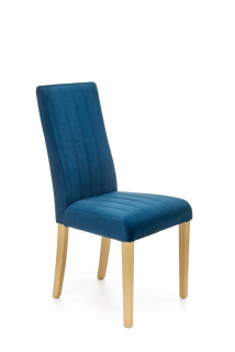Stolička Diego 3 Velvet Navy / Honey Oak