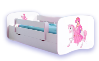 Princezná na koňskom posteli 140x70 s matracom