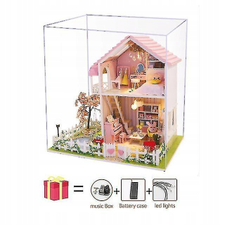 Kvetinová miestnosť DIY Dollouse Drevená miniat