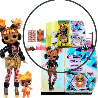 L.O.L OMG Miss Meow Outfit, Shoes, Accessories, Stand