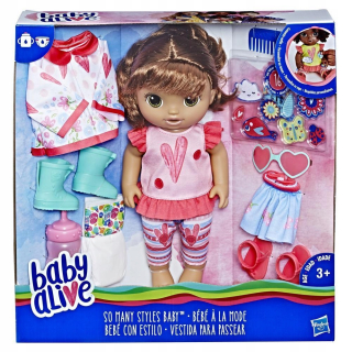 Baby Alive E2102 bábika Toľko štýlov, dieťa jedinečné!