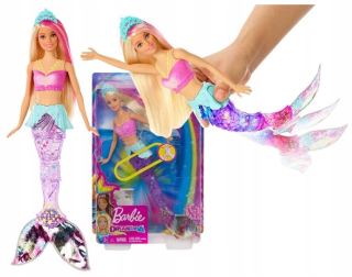Barbie Doll Magical Mermaid svieti chvost GFL82