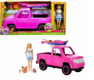 Barbie Doll Mega Kit Automatic Kajak Camping FNY40