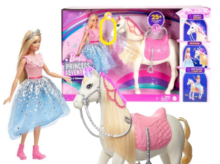 Barbie Doll Adventures of Princesses Doll + Horse