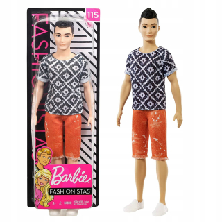 Barbie Doll Stylish Ken Fashionista Mattel FXL62