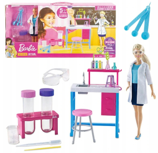 Barbie Doll Set Vedecká laboratórium GBF78