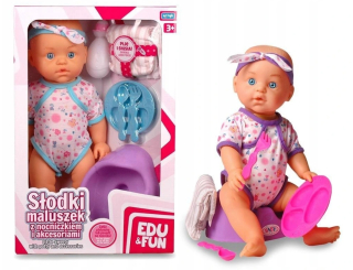 Doll Born Baby Potty Toy Sika nápoj bobas edu
