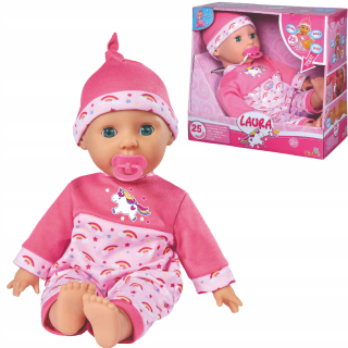 Laura Doll s Tickles hovorí, že zvuk cumlíka 38 cm