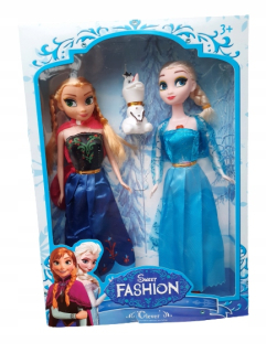 Mrazené bábiky Elsa a Anna spievajú Olaf