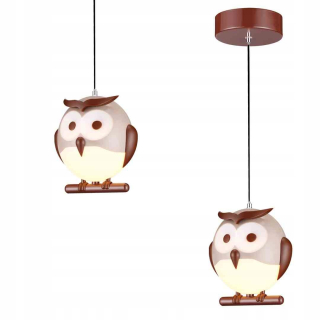 Sovová sova závesná lampa 1xe14 LED