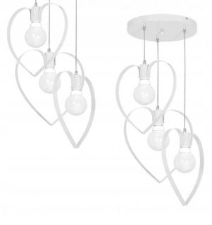 Závesná lampa biela amore amore Milagro MLP9951