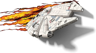 LED 3D nočná lampa Star Wars Sokół Millen