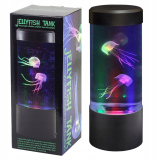 Lampa s akváriovými lampami z medúzy pre deti