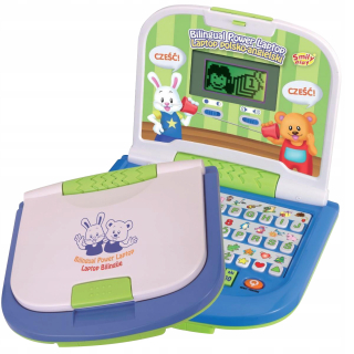 Dvojjazyčný laptop hrajú pre najmladších