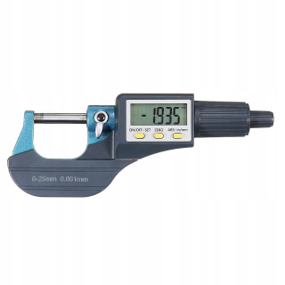 LCD 0,001 mm elektronický digitálny mikrometer 0-25m