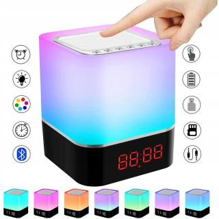LED dotykové nočné svetlo a budík USB USB rechantibilné