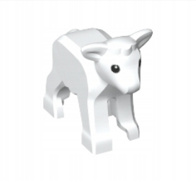 Lego 1569pb01 ovce malé ovce jahňacie biele 1 ks