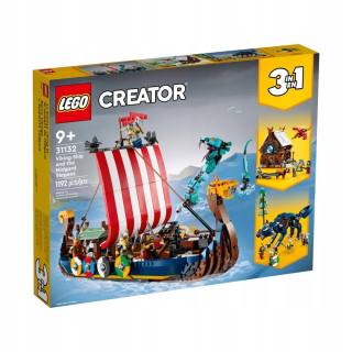 LEGO 3 v 1 Viking Loď a hadica Midgard 31132