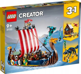 LEGO 31132 CREATOR VIKINGSKÁ LOĎ A MIDGARD SNAKE