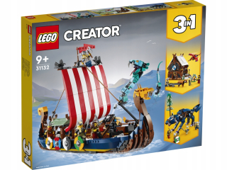 LEGO 31132 Stvoriteľ Viking Ship a Midgar Snake