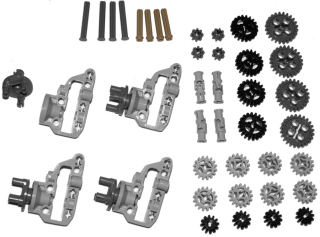 LEGO 92909 92908 3648 32269 spínače / redukčné prevody